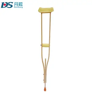Ayarlanabilir yükseklik kauçuk sap aksiller yürüme bastonu tıbbi ekipman engelli koltuk altı koltuk değnekleri