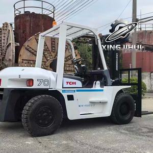 รถยก TCM FD70Z8 7 ตัน รถยกมือสองจากญี่ปุ่น 7 ตัน เครื่องยนต์ Isuzu 6BG1 รถใช้แล้ว รถยกใช้น้ำมันเชื้อเพลิง 3000 มม. 7000 กก. - Product Image 4