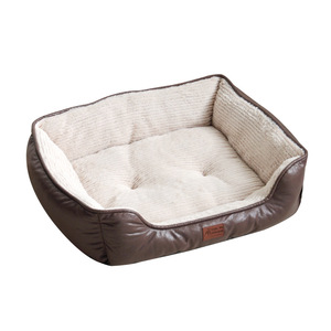 Suede Warm Pet <b>Bed</b> Rectangle Soft Cat <b>Bed</b> Polyester Fiber Fill Hand Wash For Cats - Product Image 5