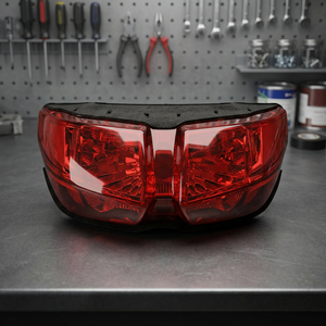 Feux arrière de remplacement neufs Yamaha FZ1 06-11 FAYA20, lentille transparente en plastique, clignotants et feux arrière, température de couleur 6000K - Product Image 3