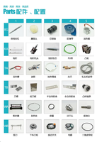 Tous types de pièces de machines à tresser : broches et canettes pour machines textiles