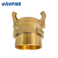 Raccords de tuyaux d'incendie Okefire en laiton de 2 pouces DN50 de type Guillemin femelle haute pression