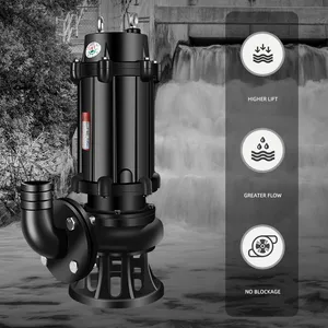 1 Hp 2 Hp 5 Hp Sewage Submersible Water Pump For Dirty Water Drainage Underwater