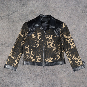 Chaqueta de Motociclista Unisex de Alta Calidad, de Poliéster/Algodón, Lavada y Teñida, Talla Grande, Color Personalizable, Cremallera, Bordada, Informal de Otoño - Product Image 5