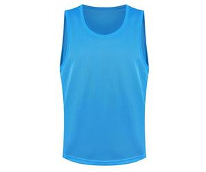 Ensemble de gilet d'entraînement de football réversible sans manches de haute qualité coupe automatisée pratique sportive Football maille bavoirs haut short haut - Product Image 5
