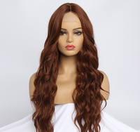 Perruques synthétiques longues bouclées haut de gamme pour femmes, style européen tendance, effet naturel, volumineuses et ondulées, très demandées