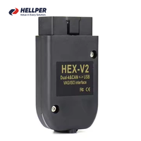 Hellper V2 alat diagnostik HEX, untuk Volkswagen Audi lebih bertenaga listrik bahasa Inggris 1 tahun V25.3 V24.7 VCD 5053 AT162 + FT232