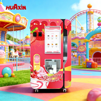 Mesin Penjual Es Krim Otomatis Pembayaran Tanpa Kontak NFC QR 59 Rasa DIY untuk Retail