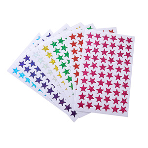 Autocollant étoile à cinq branches laser transfrontalier, étoile dorée, récompense, 7 couleurs, petit album DIY, décoration, papier adhésif imperméable - Product Image 5