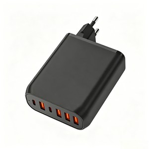 อะแดปเตอร์ชาร์จไฟ USB-C หลายพอร์ต รองรับ PD ชาร์จเร็ว ปลั๊กแบบ EU วัสดุ PC ป้องกันกระแสเกิน 65W 60W - Product Image 2