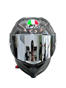 Casco de Motocicleta Integral de Fibra de Carbono Negro Brillante, Apto para Pista, con Alerón Grande, Visera Antivaho, para Todas las Estaciones, <span class=keywords><strong>AGV</strong></span> Pista - Product Image 4