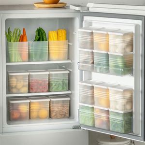 Homazee 6 Contenedores Apilables de Plástico, Organizador Multiusos para Cocina, Refrigerador, Verduras, Frutas, Ahorro de Espacio - Product Image 4