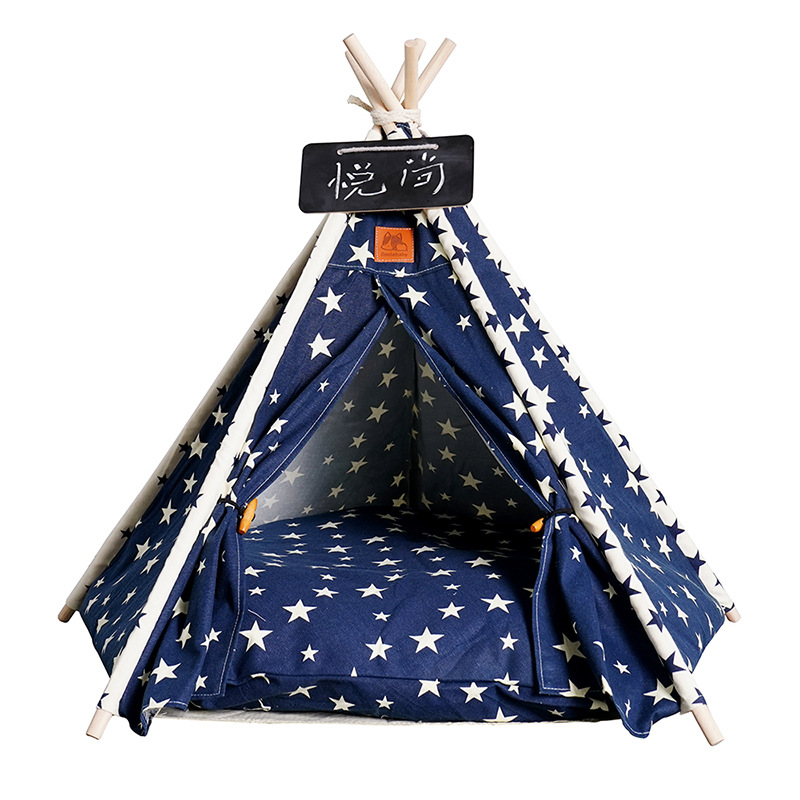 Blue star canvas folding