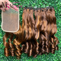 Extensions de cheveux humains SDD Double Drawn, mèches rebondissantes, cheveux vierges bruts vietnamiens, cuticules alignées, pour professionnels