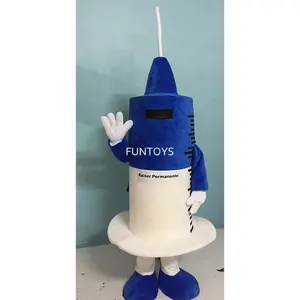 Funtoys Syringe Mascot Costume Halloween Customize For Adult Cartoon Character Advertising