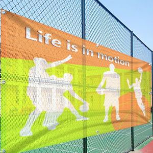 Hot Sale Custom Digital Printing Waterproof Sunproof Durable Vinyl Mesh <b>Banner</b> for Gyms Sports Fields - Product Image 4