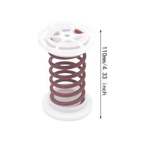Ressort hélicoïdal industriel pour sol de gymnastique, en acier inoxydable, 5,3 mm, 115 mm de long, rouge, en stock, ressort PB, capacité de charge de 90 lb - Product Image 4