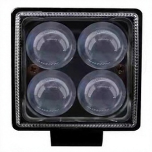 Petits phares LED carrés et ronds à 4 lentilles, faisceau avant focalisé, en alliage d'aluminium - Product Image 1