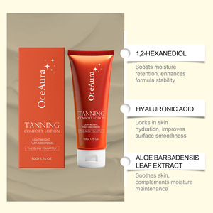 Wholesale OEM ODM 100% Natural Dark <strong>Tan</strong> Moisturizer Fast Absorbing Moist Tanning Cream Lotion Dark <strong>Tan</strong> <strong>Enhancer</strong> and Healer - Product Image 2
