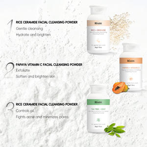 OEM ODM arroz y enzima cara brillo limpieza en polvo papaya ceramida para la piel exfoliante Control aceite lavado <span class=keywords><strong>facial</strong></span> limpiador - Product Image 3