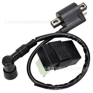 หม้อแปลงไฟฟ้าแรงสูง ZhenNirui สำหรับ CG125 250CC อะไหล่รถมอเตอร์ไซค์วิบาก พลาสติกสีดำ - Product Image 1