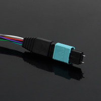 Cable de Conexión de Fibra Óptica Monomodo MPO-LC de 12 Núcleos 10G, Módulo MPO en Casete, Pigtail de Fibra MPO a LC para Centro de Datos
