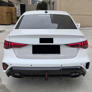 Difusor Trasero Estilo Sline, Nuevo Producto en Oferta, Mejora Estilo <span class=keywords><strong>RS</strong></span> con Luz y 2 Salidas de Escape para Audi <span class=keywords><strong>A3</strong></span> RS3 Hatchback Sedán 2025 - Product Image 5