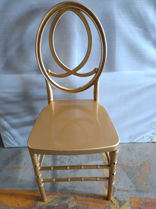 <span class=keywords><strong>Silla</strong></span> Phoenix de Lujo con Acabado Dorado, Apilable, Moderna, para Alquiler en Eventos, Bodas, Banquetes, Catering al Aire Libre - Product Image 1