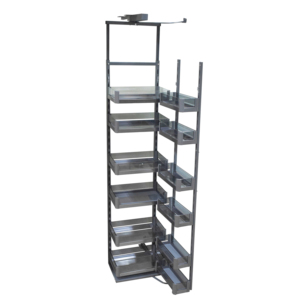 Glass basket material storage cabinet basket pull out pantry unit for kitchen