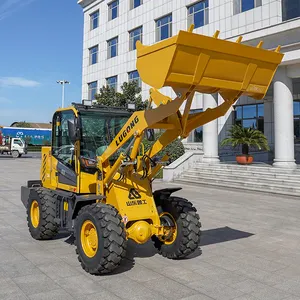 LUGONG T916 0.6t 1.6ton Agriculture Garden Farm Hydraulic Joystick Control Front End Shovel Articulated Mini Wheel Loader