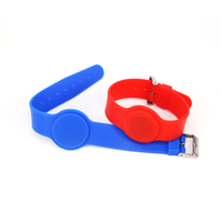 Pulsera Deportiva Ajustable de Silicona con RFID de 13.56Mhz y 125KHz, Resistente al Agua, para Control de Acceso en Eventos, Festivales y Negocios, con NFC