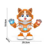 Juguete Educativo para Bebés con Forma de Animal de Dibujos Animados, Robot Bailarín, Juguete Eléctrico para Caminar con Luces y Música