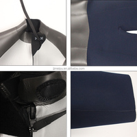 Combinaison de plongée courte 3mm 5mm avec fermeture éclair dorsale, logo personnalisé, en néoprène 3mm et nylon extensible, pour plongée et surf
