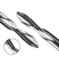 Fraise à spirale en carbure à deux cannelures 3mm 4mm 6mm 10mm pour CNC, découpe acrylique et bois, fraise de compression, support ODM/OEM personnalisé, lot de 10 pièces