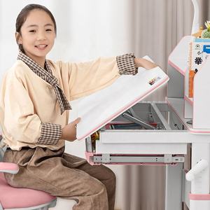 Mesa de estudio para niños adolescentes de madera de altura ajustable de diseño ergonómico para escribir, leer, dibujar - Product Image 6