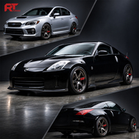 Jantes forgées personnalisées de 17, 18 et 19 pouces, 5x114.3, couleur gunmetal, 6 branches, jantes de course pour Subaru WRX STI, Nissan 350Z, 370Z, voitures de rue JDM