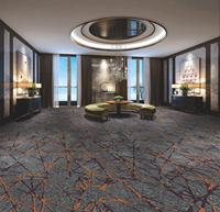 Moquette sur mesure pour salle de banquet d'hôtel 5 étoiles, moquette de luxe mur à mur pour chambre d'hôtel, 80% laine, 20% nylon, moquette Axminster