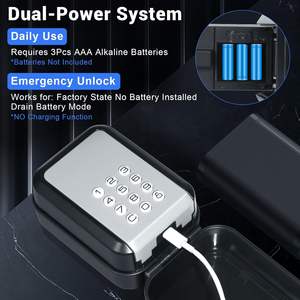 Smart Lock Box para llaves con código APP Control Bluetooth y desbloqueo de PIN Digital Key Lock Box montado en la pared para uso en exteriores - Product Image 5
