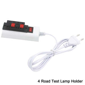 1.5Mลวด2/4-pinโคมไฟสีขาวEU USเครื่องทดสอบปลั๊กหลอดไฟLEDอะแดปเตอร์สวิทช์คุณภาพสูงสําหรับLed Driverชิปโคมไฟแถบแสง - Product Image 2
