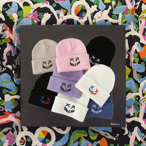 High Quality Acrylic Winter Warm Gothic Spider Pattern <b>Skull</b> <b>Cap</b> with Embroidery Design Common Fabric Beanies <b>for</b> Unisex Travel - Product Image 3
