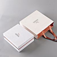 Estuche de Joyería Portátil, Impermeable, Ecológico y de Alta Gama con Logotipo Personalizado para Guardar Anillos |   Caja de Regalo de Lujo con Papel de Regalo a Juego