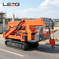 Grue araignée hydraulique à flèche articulée 3 tonnes 7 tonnes, mouvement de flèche fluide pour travaux de façade en hauteur