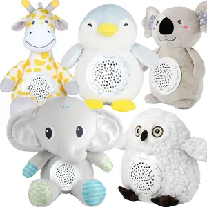 Müzikal konfor bebek dolması hayvan plastik peluş projeksiyon geliştirmek duyusal projektör oyuncak yıldızlı gece renkli ışık ile - Product Image 1