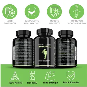 Natural Herbal Detox Capsules Improve Digestion Metabolism Colon Cleanse Pills Weight Loss Slimming Diet Supplement