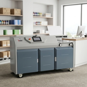 Machine de <span class=keywords><strong>reliure</strong></span> de livres automatique à écran tactile numérique, relieuse de livres électrique professionnelle pour A3 A4, <span class=keywords><strong>reliure</strong></span> parfaite haut de gamme - Product Image 1