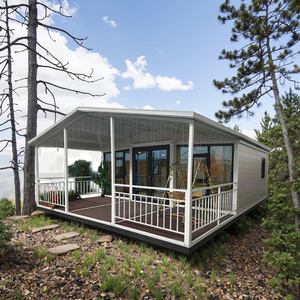 Kit de marco de panel sándwich, casa contenedor transpirable de diseño moderno para entrada de dormitorio, salón de taller, uso al aire libre, prefabricado económico - Product Image 1