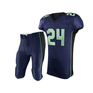 Camisetas de fútbol con logotipo personalizado de alta calidad, uniforme de fútbol americano, aparejos de sarga, cadenas de suministro ágiles transpirables, el mejor precio de fábrica - Product Image 5