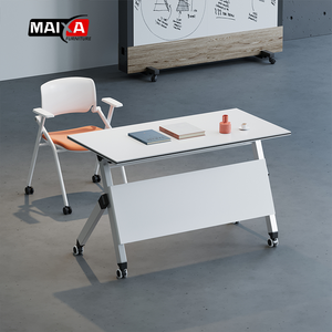 โต๊ะประชุมไม้พับได้ แข็งแร<span class=keywords><strong>ง</strong></span> ทนทาน สำ<span class=keywords><strong>ห</strong></span><span class=keywords><strong>รับ</strong></span>จัดจำ<span class=keywords><strong>ห</strong></span>น่ายจำนวนมาก - เฟอร์นิเจอร์สำนักงานสไตล์มินิมอลทันสมัย สำ<span class=keywords><strong>ห</strong></span><span class=keywords><strong>รับ</strong></span>ห้องประชุมและพื้นที่ฝึกอบรมในโรงเรียน - Product Image 1