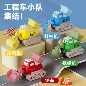 Camión de juguete con diseño de vehículo de ingeniería para niños de 2 a 6 años, con movimiento por fricción, articulaciones móviles y función de deslizamiento. - Product Image 3