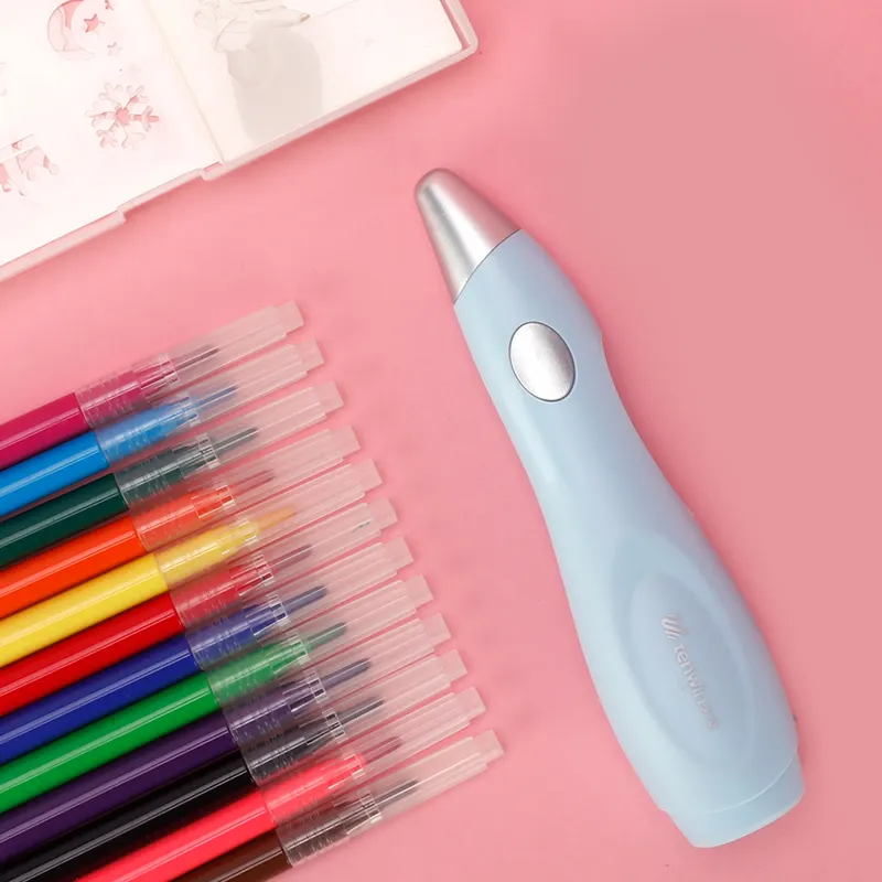 Tenwin 8084 Oplaadbare Terug Naar School Briefpapier Elektrische Air Brush Pen Voor Kunst En Ambachtelijke Promotie Kids Gift Terug Naar school